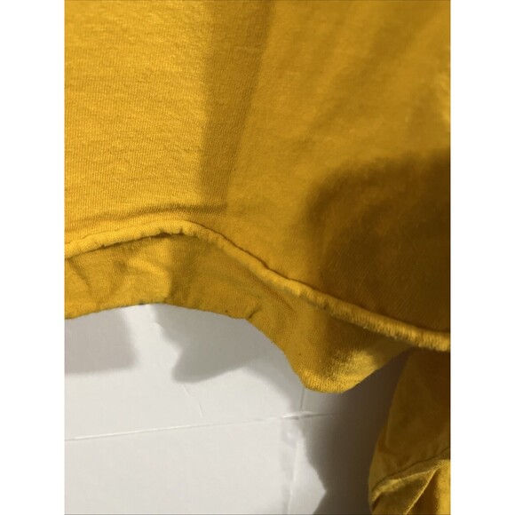 DAYDREAMER Rolling Stones Tongues Tee Crop Long Sleeve Gold Yellow Size Large - Picture 8 of 10